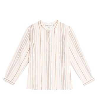 Artiste striped cotton shirt | Bonpoint