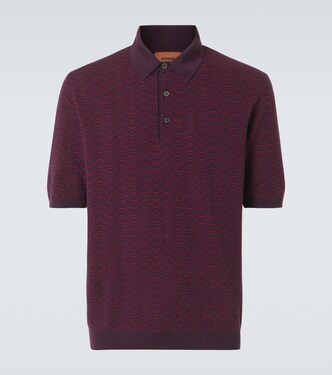 Zigzag wool-blend polo shirt | Missoni