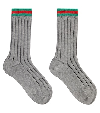 Ribbed-knit cotton socks | Gucci Kids