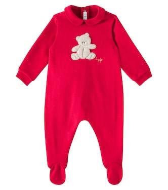 Baby patch-appliqué cotton onesie | Il Gufo