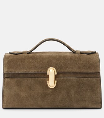 Symmetry Pochette suede tote bag | Savette