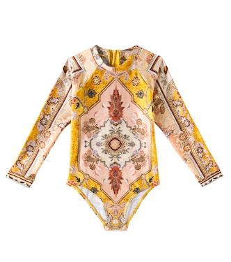 Wylie printed rashguard swimsuit | Zimmermann Kids