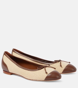 Capbl raffia ballet flats | Manolo Blahnik