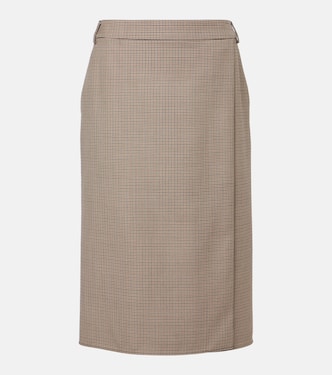 Houndstooth wool pencil skirt | Stella McCartney