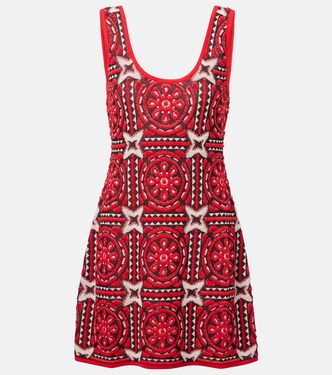 Sole Star cotton-blend jacquard minidress | La DoubleJ