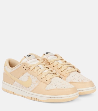 Dunk leather-trimmed low-top sneakers  | Nike