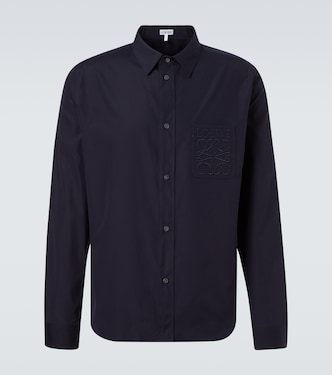 Logo cotton poplin shirt | Loewe