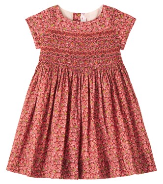 Duchesse floral smocked dress | Bonpoint
