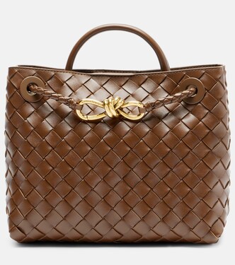 Andiamo Intrecciato Small leather tote bag | Bottega Veneta