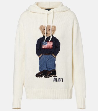 Polo Bear cotton and linen hoodie | Polo Ralph Lauren