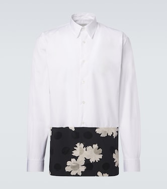 Paneled cotton poplin shirt | Dries Van Noten