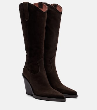 Vegas 100 suede cowboy boots | Paris Texas