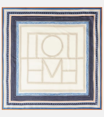 Printed silk twill scarf | Toteme