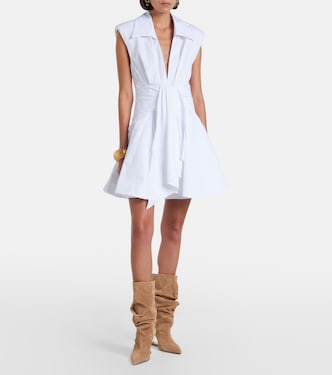 balmain shirt dress Poplin shirt dress