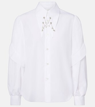 Embellished cotton shirt | Noir Kei Ninomiya