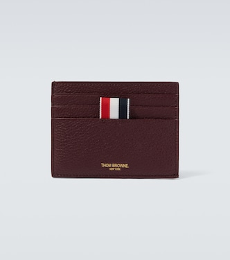 RWB Stripe leather cardholder | Thom Browne