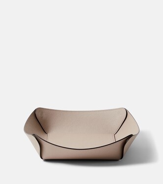 Vide-poches Safran Medium en cuir | Giobagnara