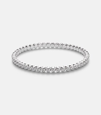 Stretchy 18kt white gold bracelet with diamonds | Bucherer Fine Jewellery