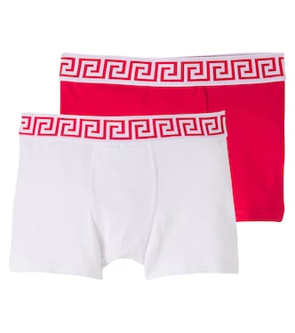 Set of 2 cotton-blend boxer briefs   | Versace Kids