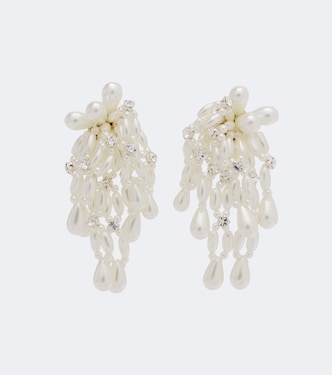 Crystal-embellished drop earrings | Simone Rocha