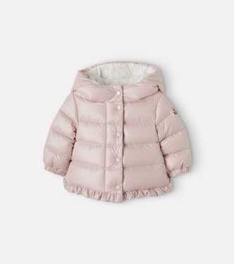 Baby hooded ruffled down jacket | Moncler Enfant