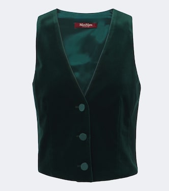 Elegante cotton velvet vest | Max Mara