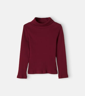 Tahiti ribbed-knit cotton turtleneck top | Bonpoint