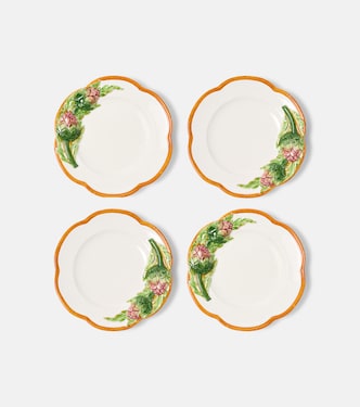 Artichoke set of 4 ceramic appetizer plates | Les-Ottomans