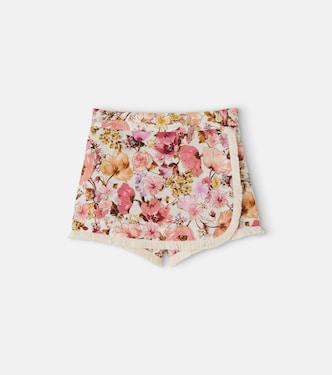 Jupe-culotte Fairlight en lin et coton | Zimmermann Kids