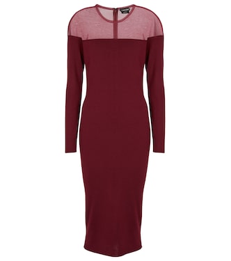 Vestido midi de cachemir y seda | Tom Ford