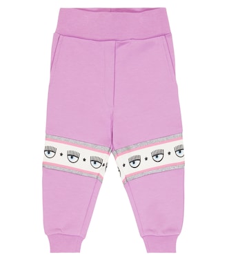 x Chiara Ferragni baby eye-motif jersey sweatpants | Monnalisa