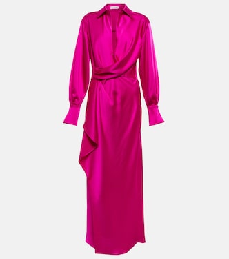 Robe midi Talita en satin | Simkhai