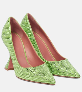 Ami embellished leather pumps | Amina Muaddi