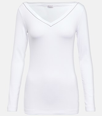 Longsleeve aus einem Baumwollgemisch | Brunello Cucinelli