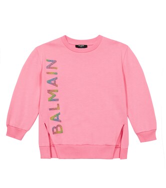 Sweat-shirt en coton à logo | Balmain Kids