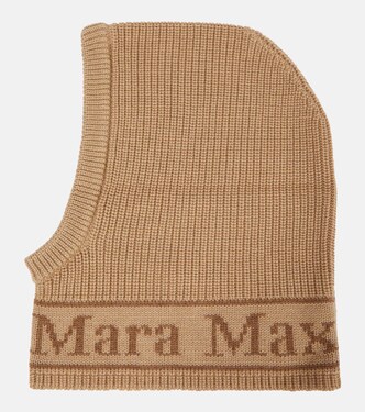 Passamontagna Gong in lana con logo | Max Mara