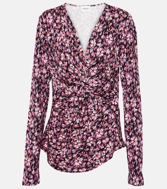 Lyss ruched jersey top | Marant Etoile