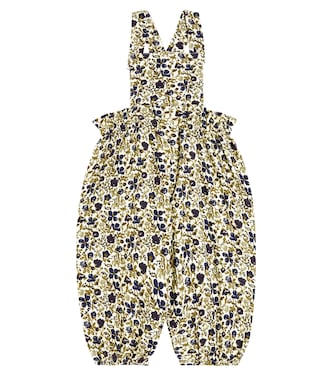 Baby Papaye floral cotton overalls | Bonpoint