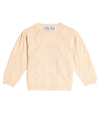 Baby embroidered cotton cardigan  | Tartine et Chocolat