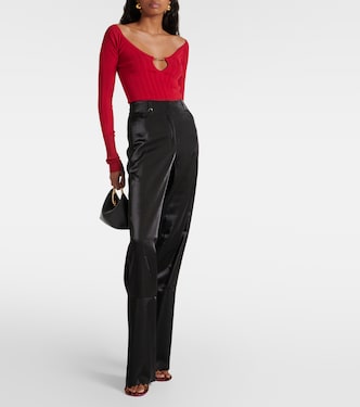 Le Pantalon Cubo wide-leg pants in black - Jacquemus | Mytheresa