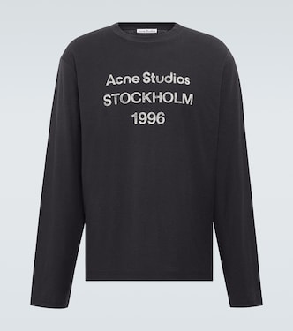 T-shirt en coton mélangé à logo | Acne Studios
