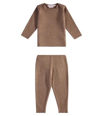 Baby Fili wool and cotton sweater and pants set | Bonpoint