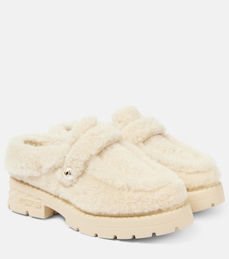 Shea shearling platform mules | Jimmy Choo