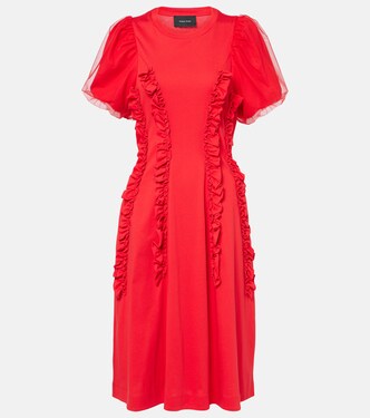 Robe midi en coton et tulle | Simone Rocha