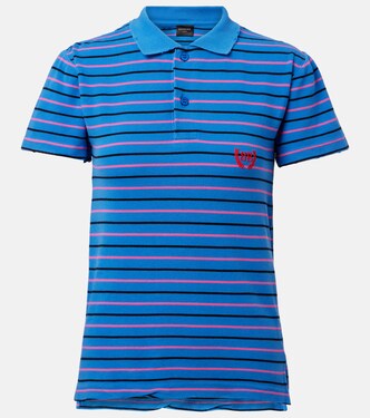 Striped cotton polo shirt | Balenciaga