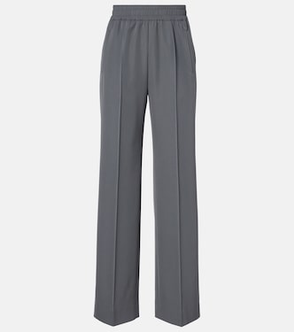 Pantalones rectos de gabardina de lana virgen | Dolce&Gabbana