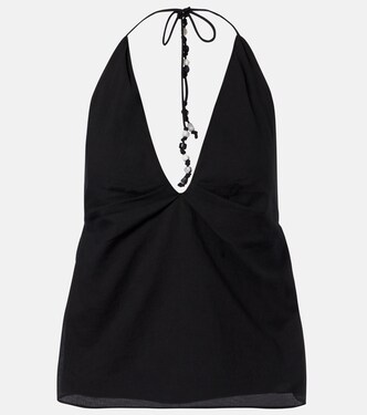 Azura halterneck cotton top | SIR