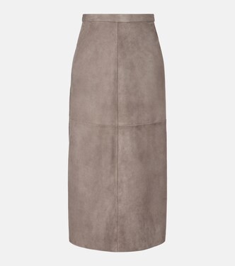 Suede midi skirt | 'S Max Mara