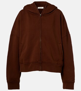 Thermal cotton fleece zip-up hoodie | Entire Studios