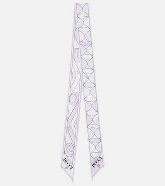 Manuba and Moiré silk twill scarf | Pucci